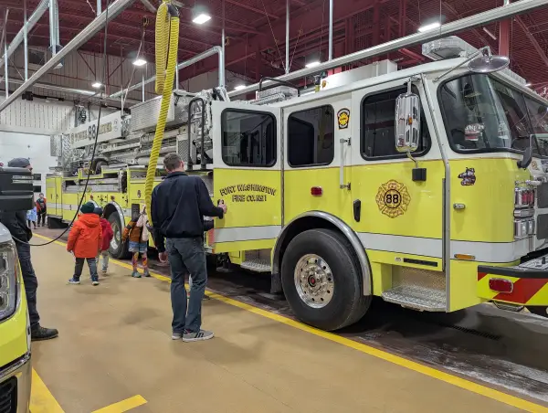 Touring the fire station